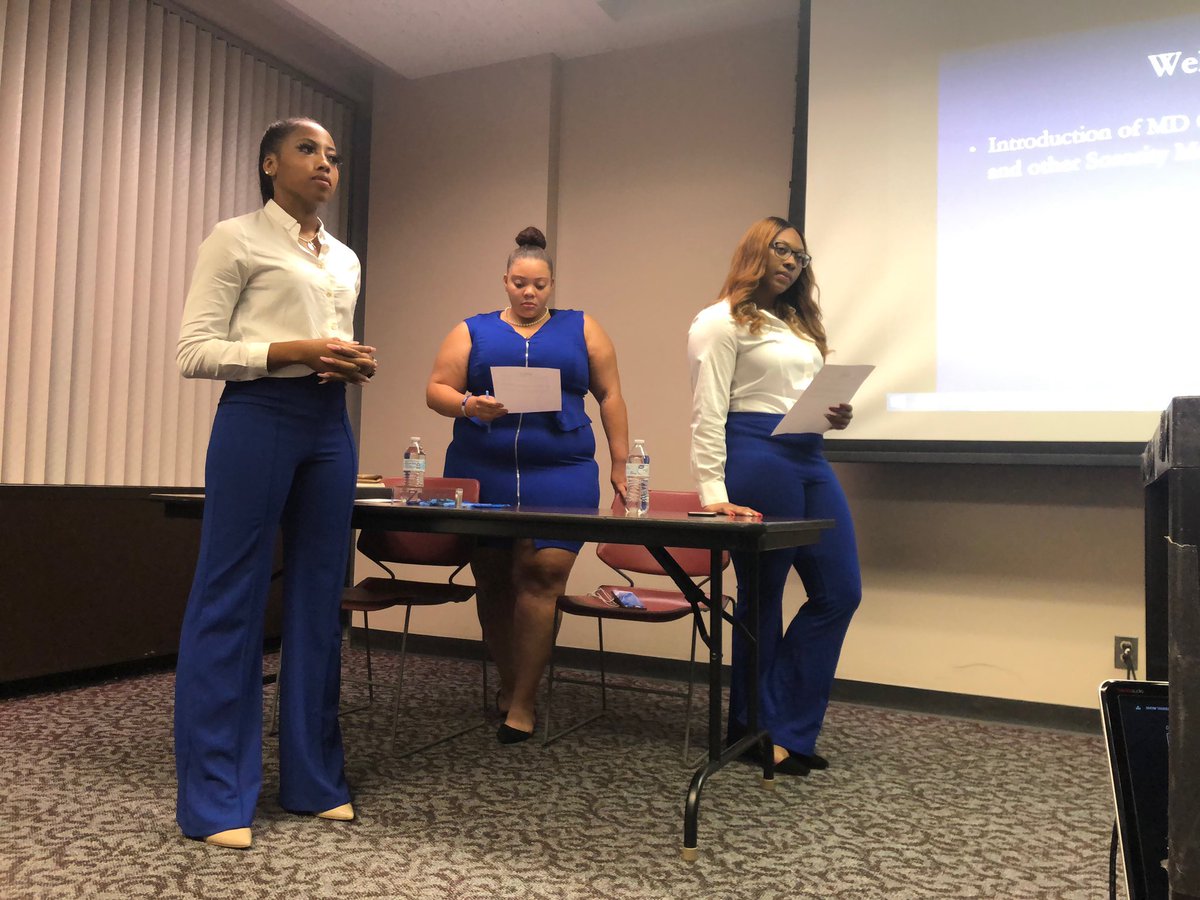 MuDelta1920's tweet photo. We would personally like to thank everyone who attended our Informational Meeting yesterday! ๐ If you have any further questions any on of us will happily assist you โบ๏ธ #FinerFridayZ #TrophyChapter #ZPhiB ๐ #Siu #Zeta https://t.co/7ToCuxu8WV