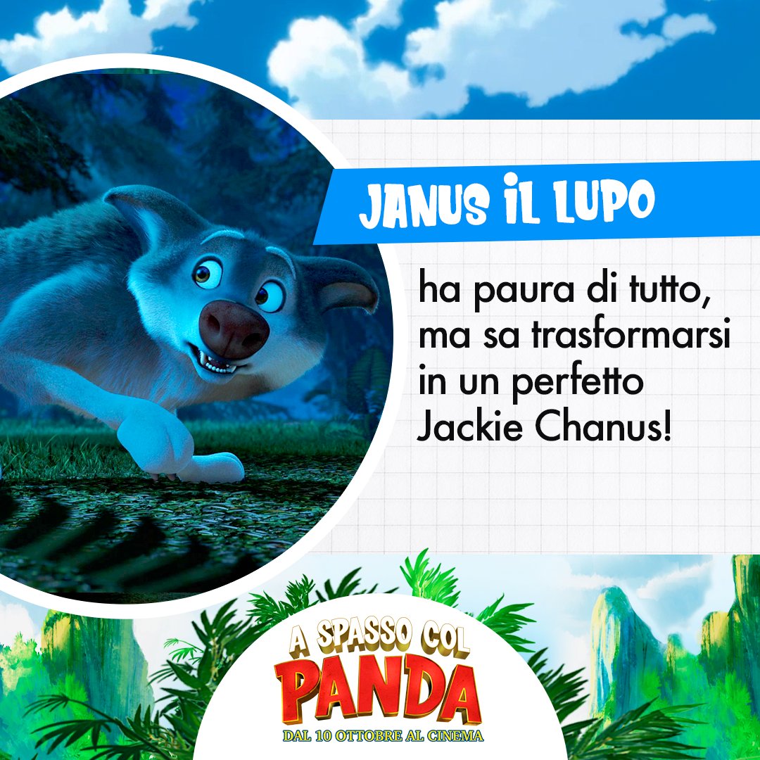 Coraggio Janus, in fondo sei un 🐺
#ASpassoColPanda è al cinema.