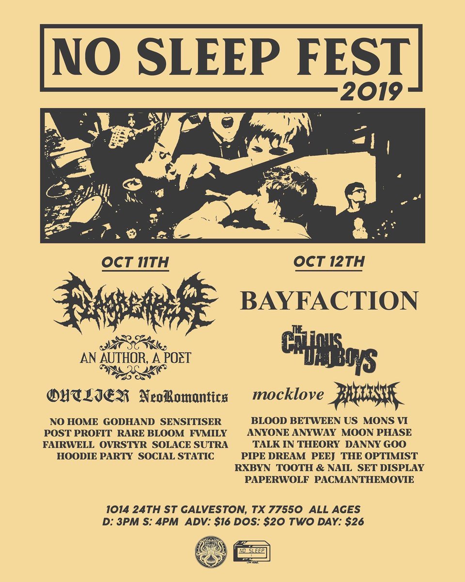 It’s a fuckin rock reunion. See y’all at no sleep tomorrow. 🖤🖤🖤