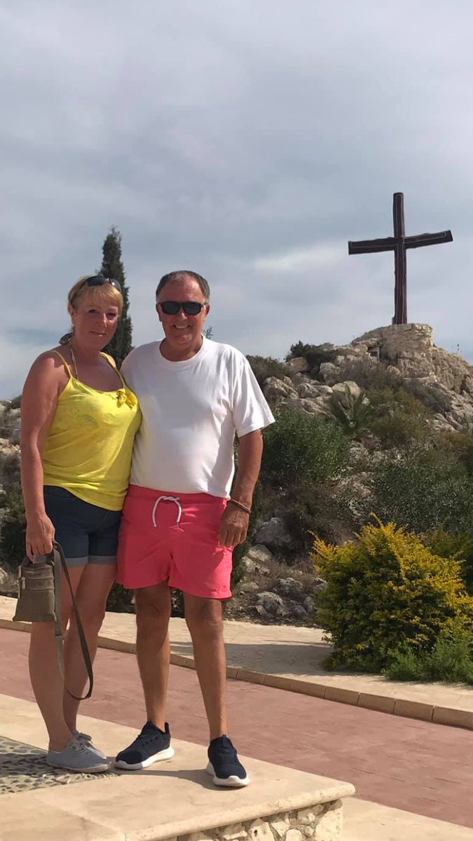 Lovely time in Cyprus with my man at Chapel Agios Epiphanios