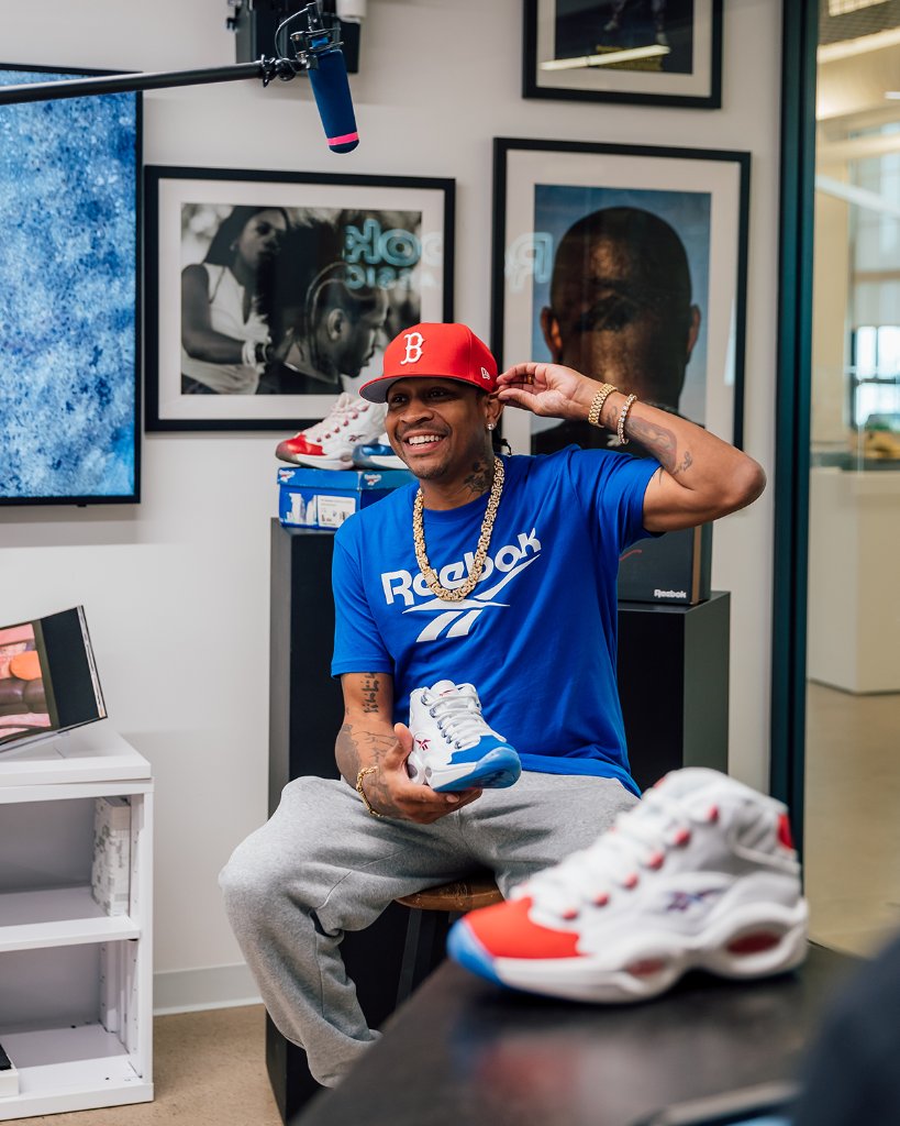 Foot Locker on X: Recognize one of the GOATs when you see him!  @alleniverson #Reebok Question Mid 'Double Cross' Launching 10/23, In-Store  and Online  / X