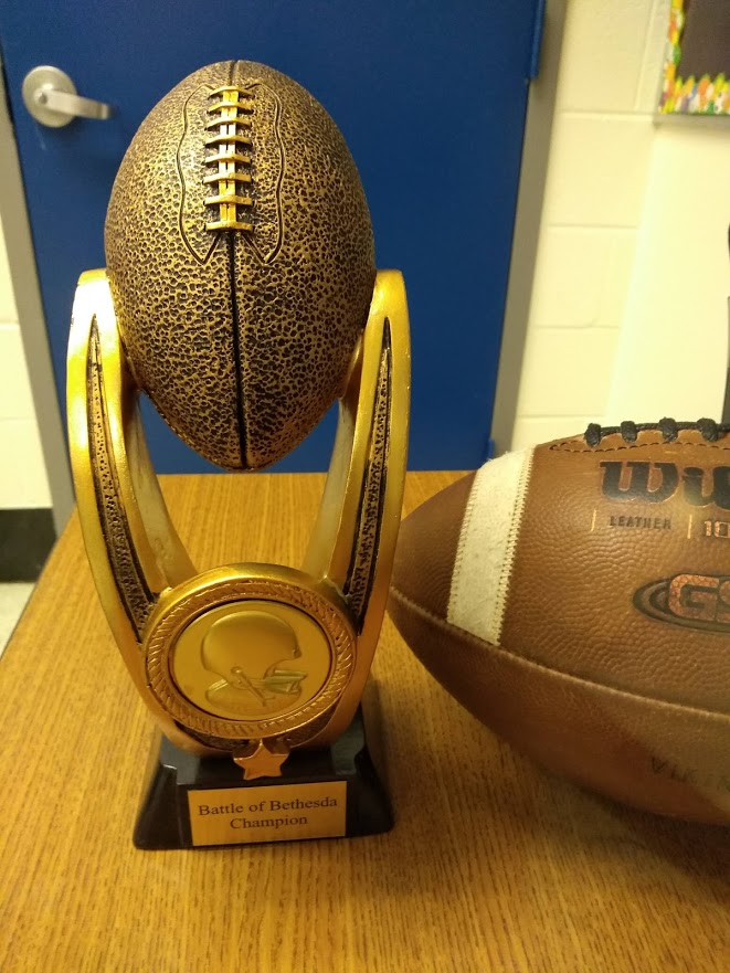 The Vikings <a href="/WWHSAthletics/">Whitman Sports</a> and Barons <a href="/BCC_Barons/">B-CC Athletics</a> will be playing for the Battle of Bethesda Trophy tonight at BCC.  Kickoff is at 6:30pm.