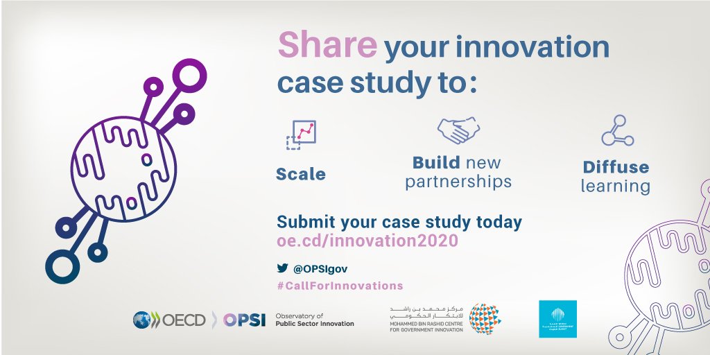 OPSIgov's tweet image. The annual @OPSIgov #CallforInnovations is open NOW until the 15 December.

Submit today!

oe.cd/innovation2020 

@EU_Commission 
@EUScienceInnov
@EU_ScienceHub