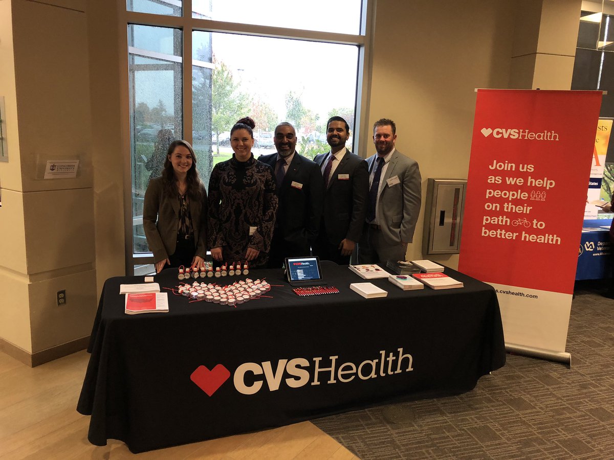 Having a blast at <a href="/CUWisconsin/">Concordia University Wisconsin</a> chatting with #StudentPharmacists about rotation and post-grad opportunities available with <a href="/CVSHealth/">CVS Health</a>! Our field leaders are ready to chat with you (and show off their CVS heart logo made of hand sanitizers)!