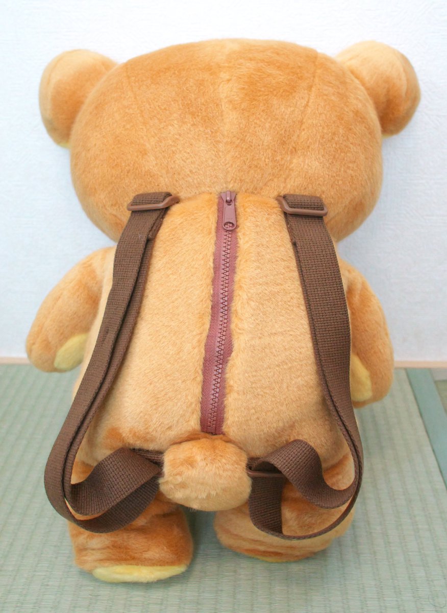 Takatan リラックマ 防災ぬいぐるみ スマホ通販サイト リラックマのお店 限定品 現在は販売されていません 1体ずつ手縫い生産でコリ キトリ版もありました 両足に500mlのペットボトル水が入っています このリラくんは家で可愛く待機したままでいてほしい