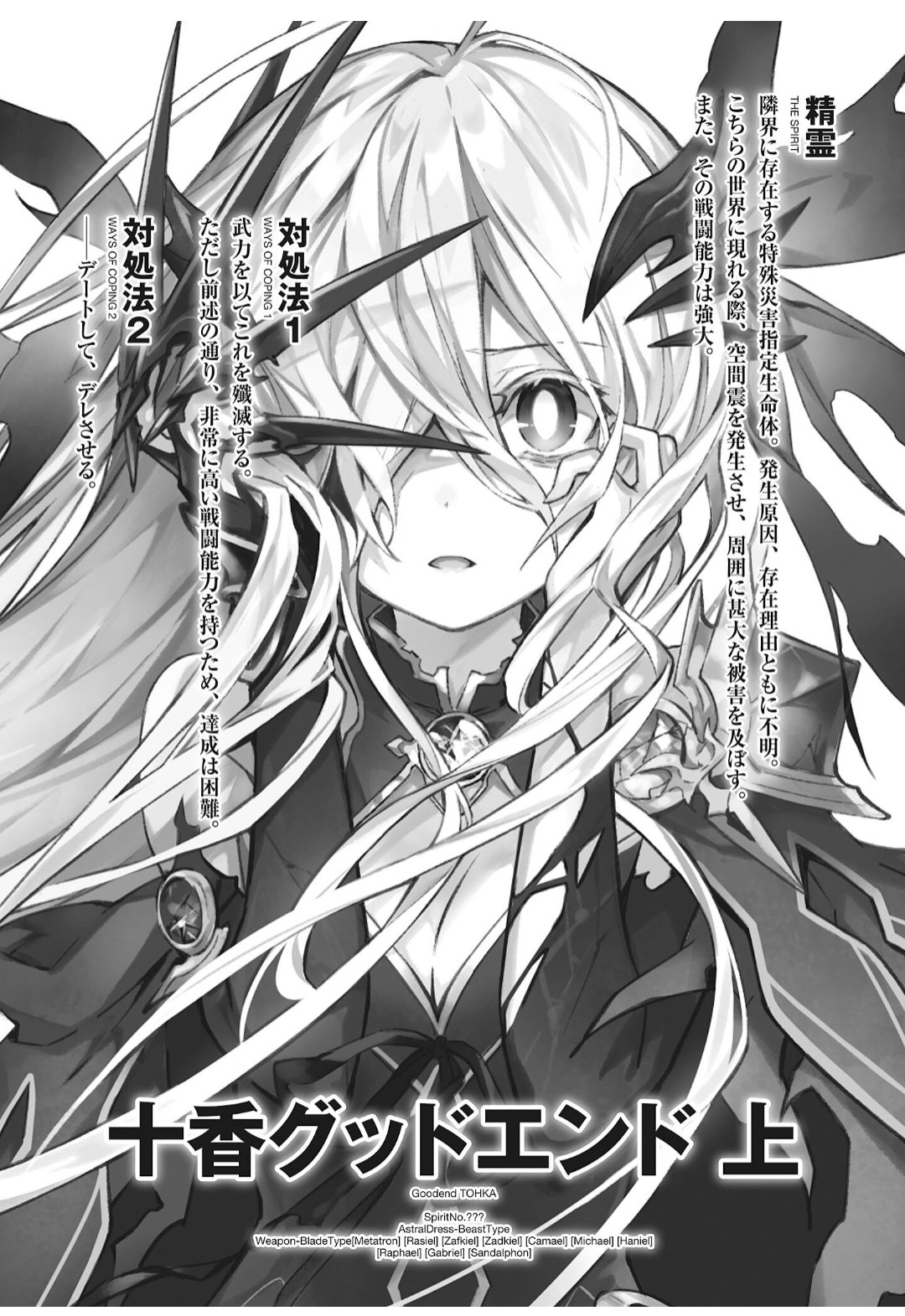 Date A Live News on X: [Light Novel] Table of Contents of Date A