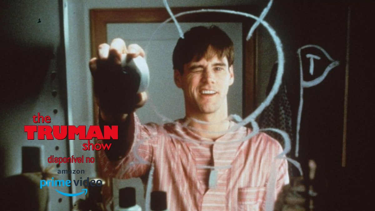 "O Show de Truman", longa estrelado por Jim Carrey está disponível no Amazon Prime Video.