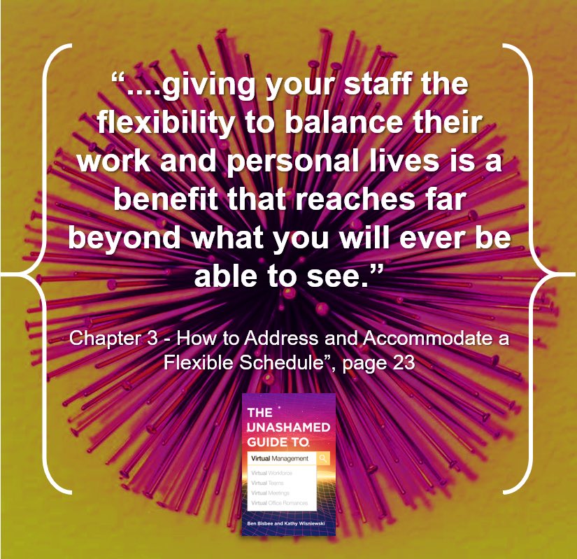 UnashamedVM's tweet image. Balance often equals benefits. #virtualmanagement #remotework #remotejobs #management #remoteassistant #corporate #nonprofit #virtualjobs #virtualemployment #book #guide #quotes #insight #hr #benefits #worklifebalance @atdpress @kathyw72