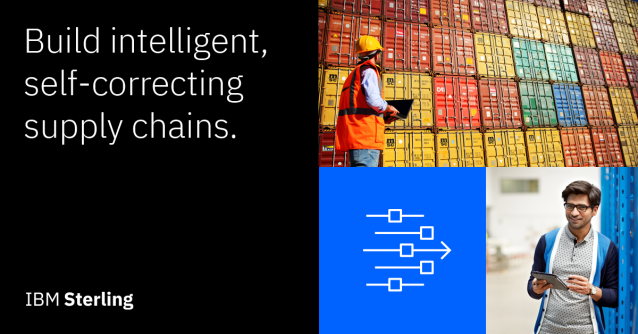 mb_linn's tweet photo. Real-time intelligence and actionable recommendations, trusted connectivity, open to developers, and hybrid cloud integration to extend existing #supplychain investments. Get the details on the new #IBMSterling Supply Chain Suite. https://t.co/21O9nz6vsf https://t.co/fQsFOaf0tX