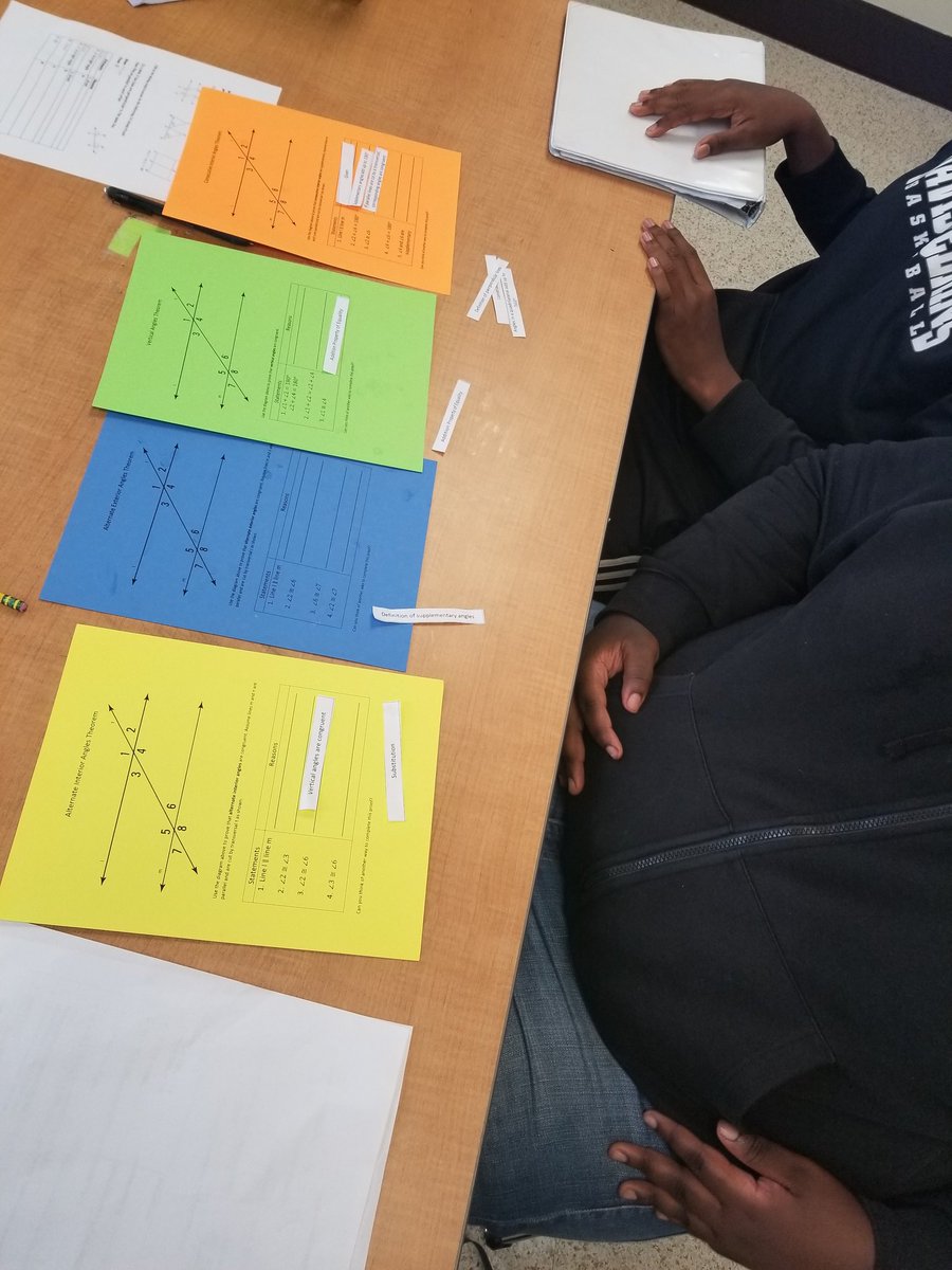 SchwegeC's tweet photo. Practicing geometric proofs @gamblemont in Mr. Deye's class.  
#IamCPS #HamiltonCoESC #urbanesc # https://t.co/L6IbAtXXUH