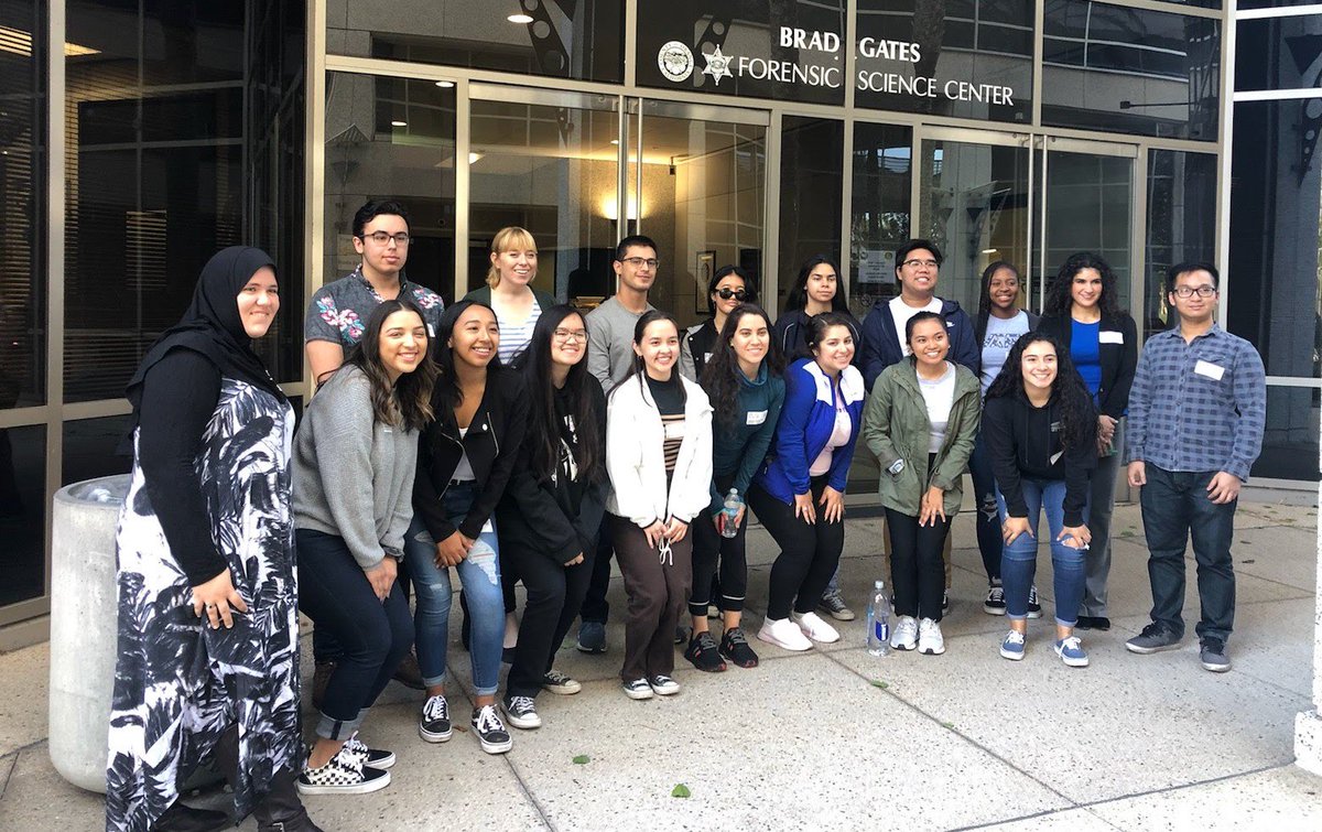 A lab day with <a href="/csuf/">Cal State Fullerton</a> STEM transfer students as part of #ProjectRAISE, visiting the Brad Gates Forensic Science labs. We'll put this in the actually fun #evaluation activity category @Drangstveit