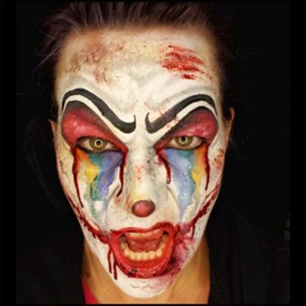 Scary Clown Face Painting Tutorial 