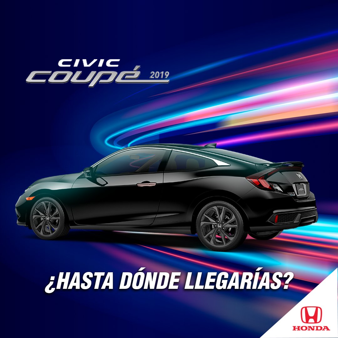 HondaCuautitlan's tweet photo. Cuéntanos hasta dónde llegarías si tuvieras un Civic Coupé por TODO un día solo para ti. Te leemos en los comentarios…🚗💨 #FelizViernes https://t.co/nwNJU64Qxg