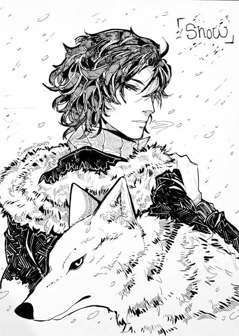 Day 11!
Snow, here's Kiba from Wolf's Rain ^^

#inktober #WolfsRain #CCArt 