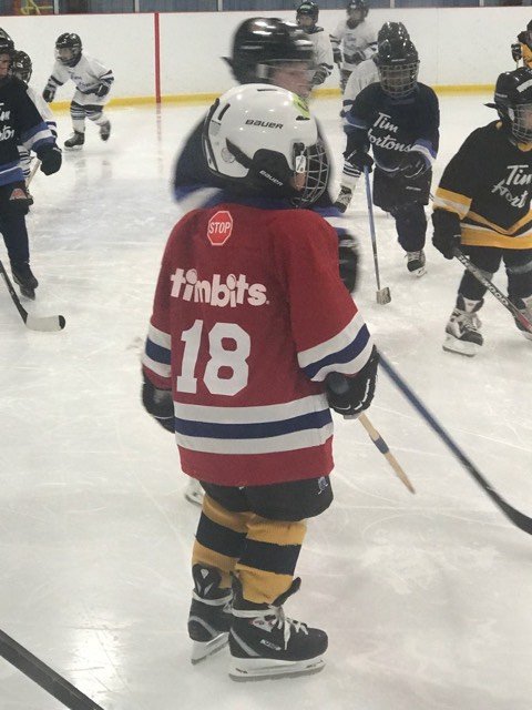 A dazzling array of new Timbits jerseys were on display at the Arnaitok Arena in #Iqaluit on Thursday, Oct. 10, as the city’s youngest #hockey players had a great time on the ice. (Photo by Darryl Martin)
