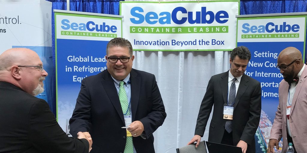 SeaCubeContain's tweet photo. Engaging with customers allows us to learn about their specific shipping container needs. If you missed us at NDTA-USTRANSCOM #FallMeeting2019 in St. Louis, MO, contact our team of #intermodal experts to see how SeaCube delivers innovation beyond the box! https://t.co/pd2DkRHVbg https://t.co/igsu0hpVil