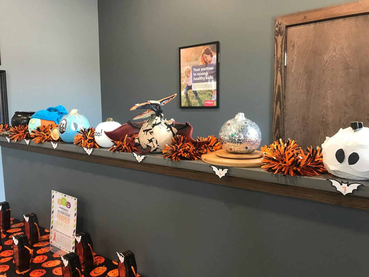 HealthSource_FL's tweet image. Our clinics are hosting our Annual Spooktacular Pumpkin Contest to raise funds for our Making Strides Against Breast Cancer fundraiser! Next time you’re in the clinic, make sure to vote for your favorite pumpkins! Any donations, large or small, are welcome! #AmericanCancerSociety