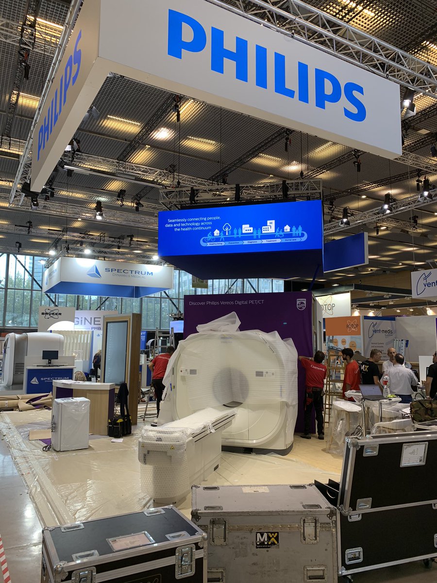 dieckmoritz's tweet image. We are making final touch ups here at the #EANM2019 Congress in Barcelona to be ready to welcome you on our booth from Sunday onwards. #Safetravels #makelifebetter @PhilipsLiveFrom