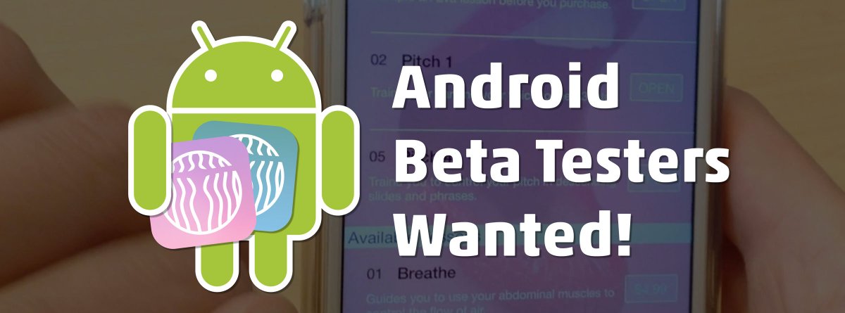 EvaVoiceApp's tweet photo. The Android version of EvaF (for trans feminine speakers) and EvaM (for trans masculine speakers) is ready to test. Follow the link to complete the request to become a tester. Link: https://t.co/nAbjAVdDeQ https://t.co/V9bASJa7qh