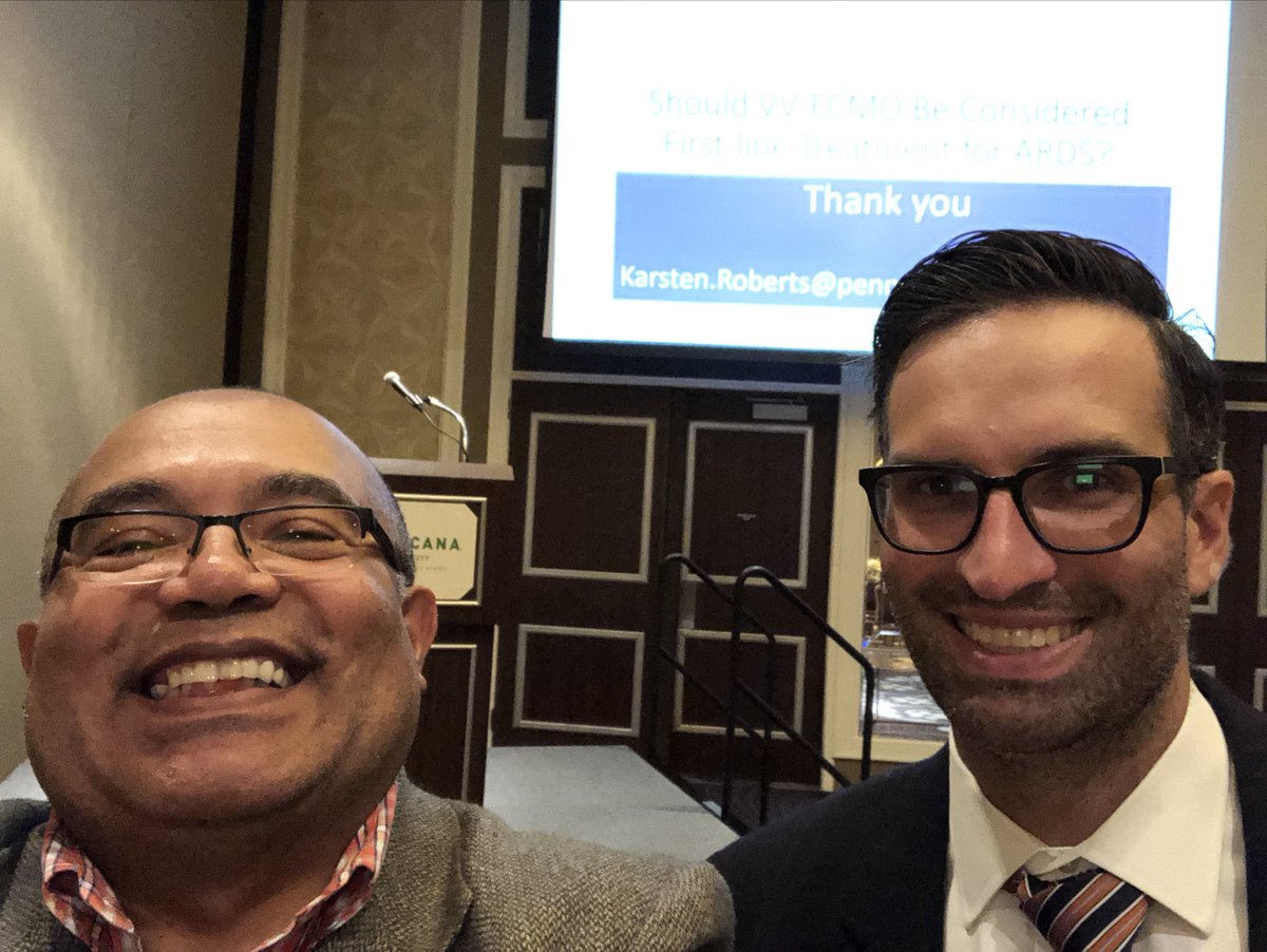 barran62's tweet photo. It was my pleasure to introduce one of my Northeastern University classmates, Karsten Roberts who gave a presentation on the use of VV ECMO as a first line treatment for ARDS on the last day of the NJSRC Shore Conference. Great lecture! #NJSRC, #AARC, #NEUGRADS, #ECMO https://t.co/NbzUFIPEqQ
