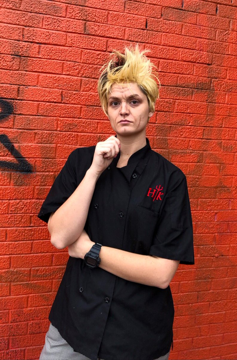 WesternDiscHoe's tweet photo. My @GordonRamsay has me yelling at everyone at work today but #worthit #halloween2019 #hellskitchen https://t.co/CQ4v0HHPAE