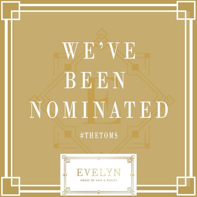 We’ve been voted for The Talk of Manchester Business Awards <a href="/theTOMsAwards/">#theTOMs</a> 💛 

Please take 5 mins to vote for us using the below link (link in bio): surveymonkey.co.uk/r/6S3V5QW Thank you, House of Evelyn Team x 
...
#theTOMS #Manchester #MCR #Award 
#MCRSalon #manchestersalon #salon
