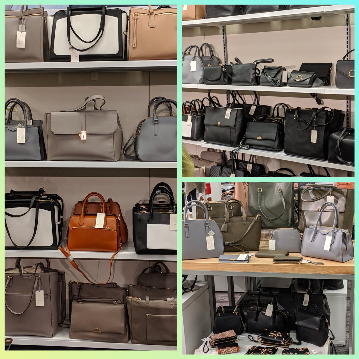 VM_Connor's tweet image. Come to #T2186 to shop our accessories section!! I love the AMAZING color stories and collections!! Also, here are some men's denim folds too 😎 #Standards #VisualMerchandising #TargetStyle #WorkSomewhereYouLove @Bryjudy @TGTmatt2186 @DZeppuhar @madeleinepm23