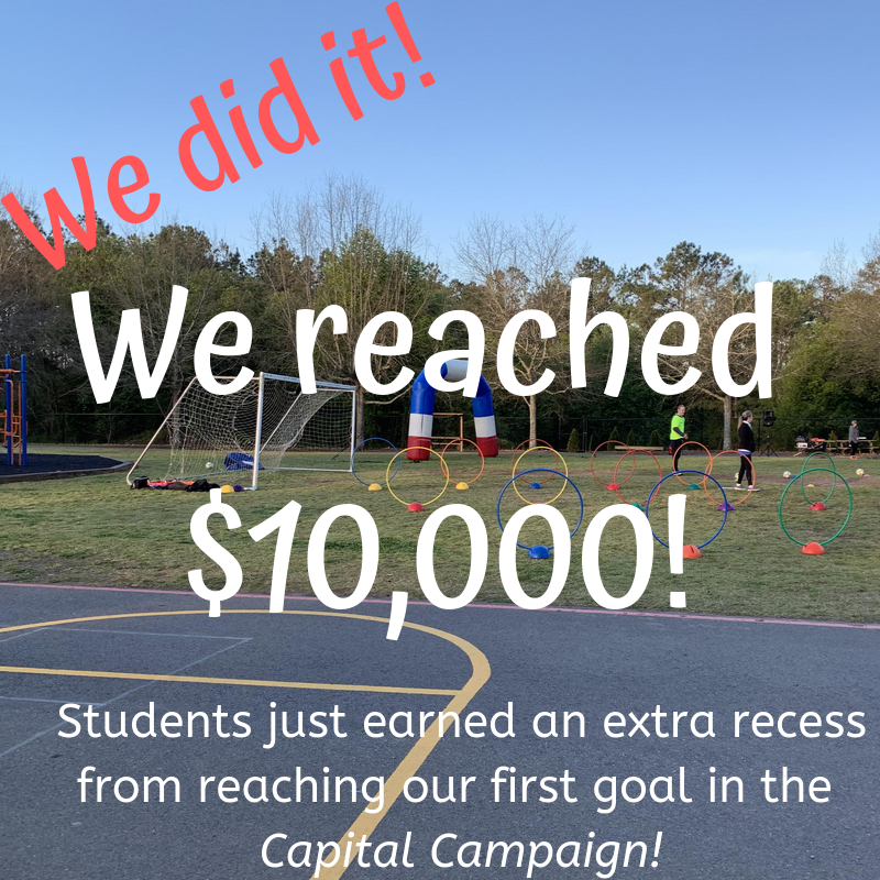 FoundationRME's tweet photo. We just reached $10,000 in the Capital Campaign! This is our first goal and earns the students an extra recess! Next up is an in-school movies at $15,000. Find out more and donate: https://t.co/P13KAm0TBs https://t.co/Kd2rDfOlAY