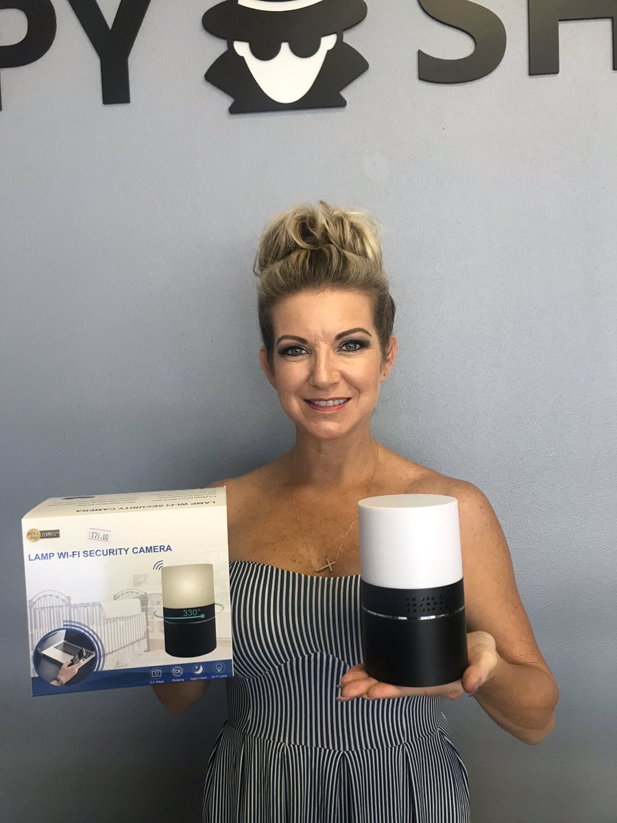 RRSpyShop's tweet image. Desk lamp security WiFi camera on sale $179.00.  This camera can double as a night light &amp;amp; perfect for a child’s room. 2.0 mega pixel CMOS lens, WiFi P2P Live streaming, 330 degree rotatable lens, Invisible night  vision 3M. #spyshoproundrock #onlinespyshop #wifisecuritycamera