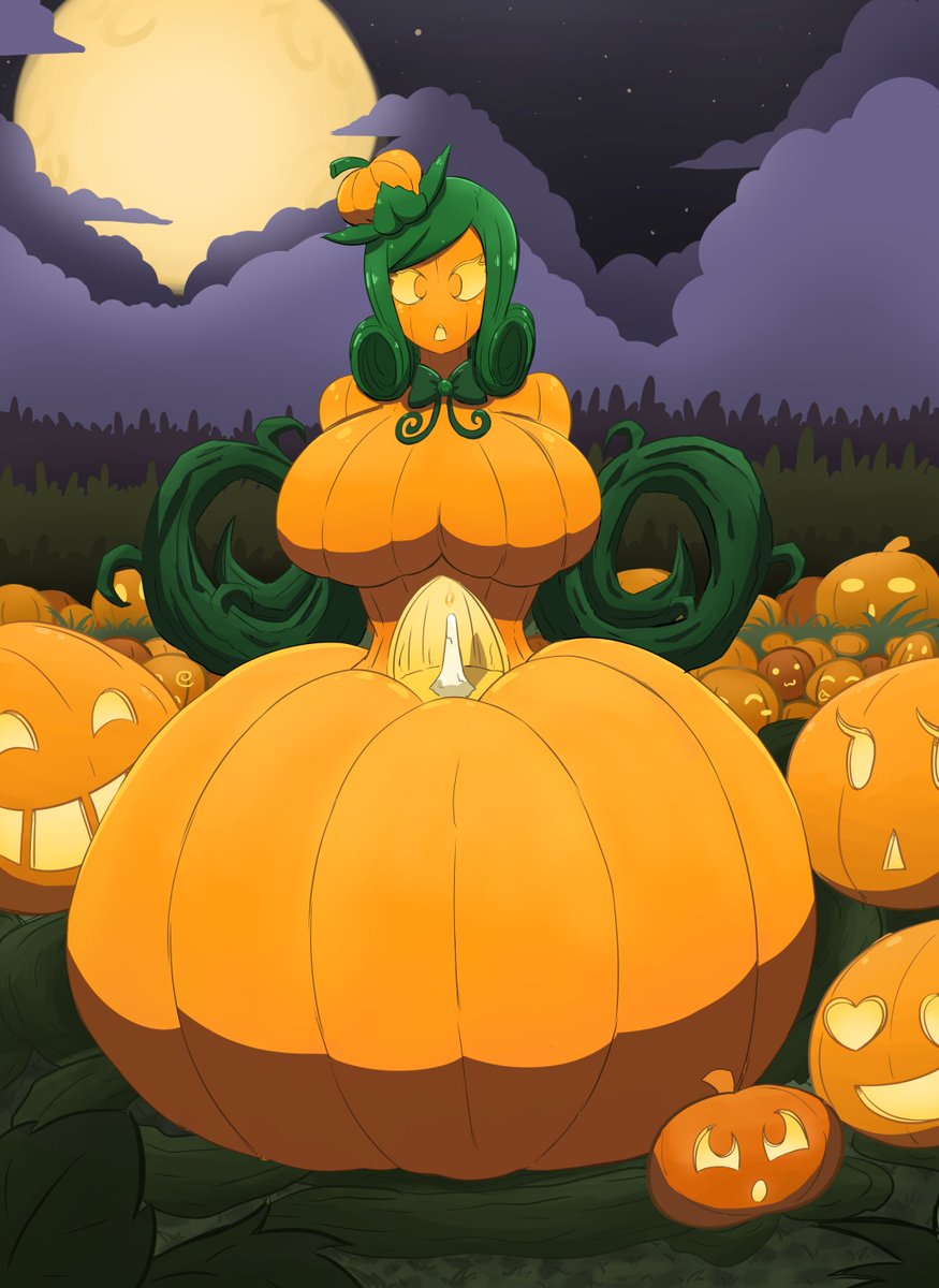 Pumpkin Ass With Scary Surprise.