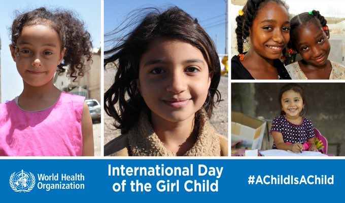 Tedros Adhanom Ghebreyesus (@DrTedros) on Twitter photo 2019-10-11 17:46:42 Happy International #DayOfTheGirl! When girls are able to stay in school & access health services equally, they can transform their future, which is essential for the health and well-being of families, communities and nations. Lets speak up for #GenerationEquality! Happy International #DayOfTheGirl! When girls are able to stay in school & access health services equally, they can transform their future, which is essential for the health and well-being of families, communities and nations. Lets speak up for #GenerationEquality!
