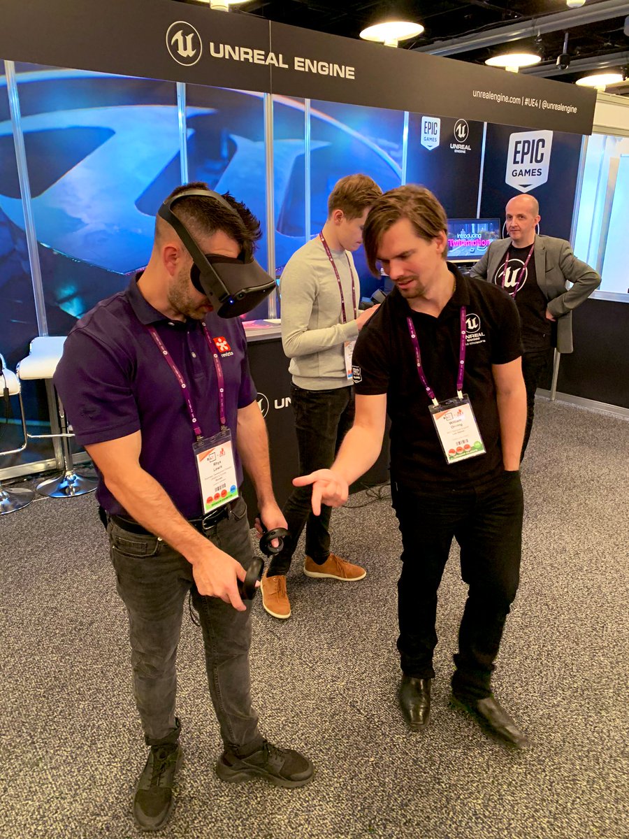rhyslewis_bim's tweet photo. What an experience with @EpicGames & @UnrealEngine at #BiLTeur
Playing βRobo Recall UnPlugged!β in #VR
Sooooo incredibly realistic, send me back down with those zombies Iβm ready!!!
#BIMfun #Gamification https://t.co/VPRJJQwgP1
