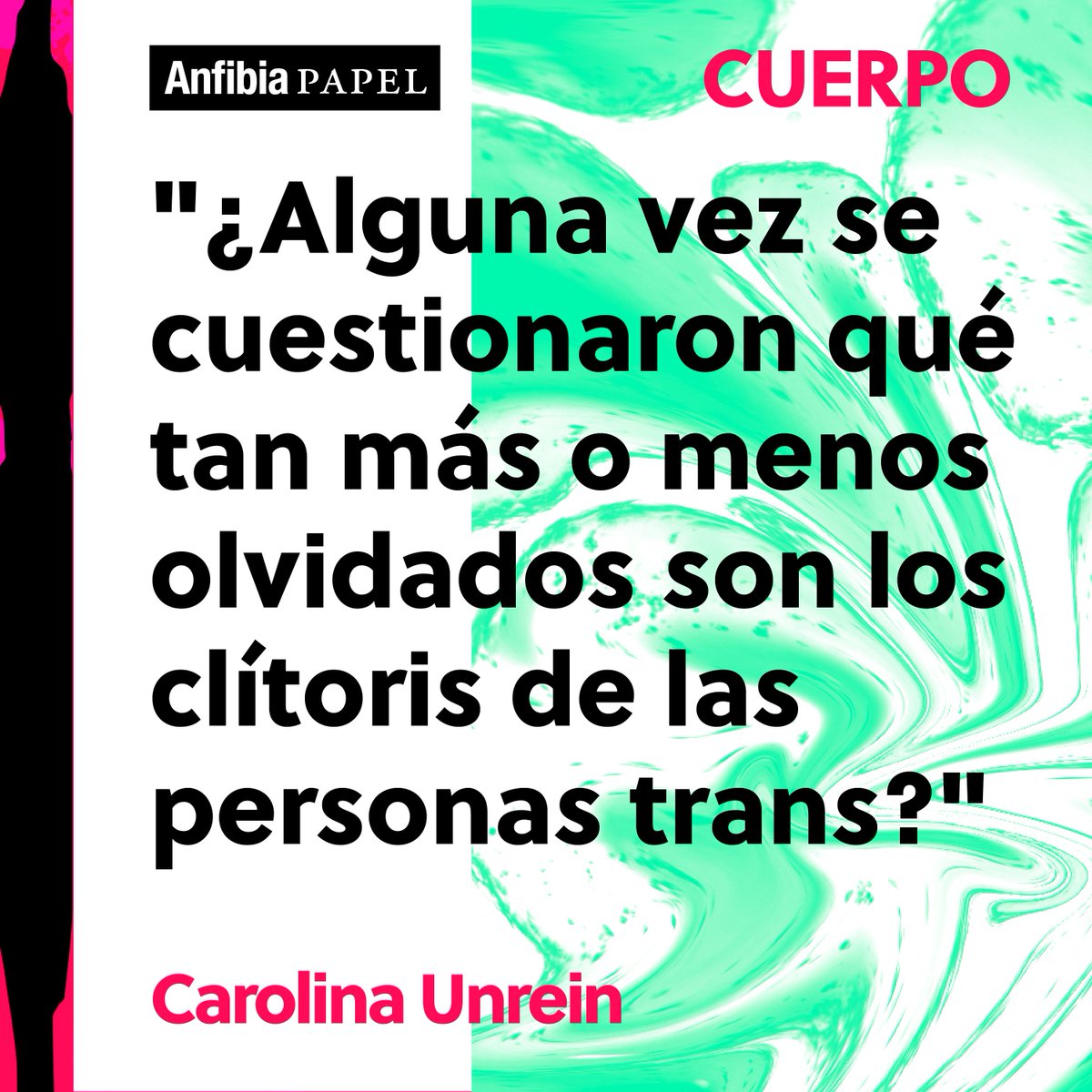 revistaanfibia's tweet photo. ¡Revelamos autores de #AnfibiaPAPEL! Caro Unrein y @AgusBazterrica serán parte de #Cuerpo, nuestro nuevo libro. Aprovechá la #Preventa2 con un 30% de descuento en nuestra tienda virtual: https://t.co/QDUDafEKew https://t.co/8k5QgPNo0s