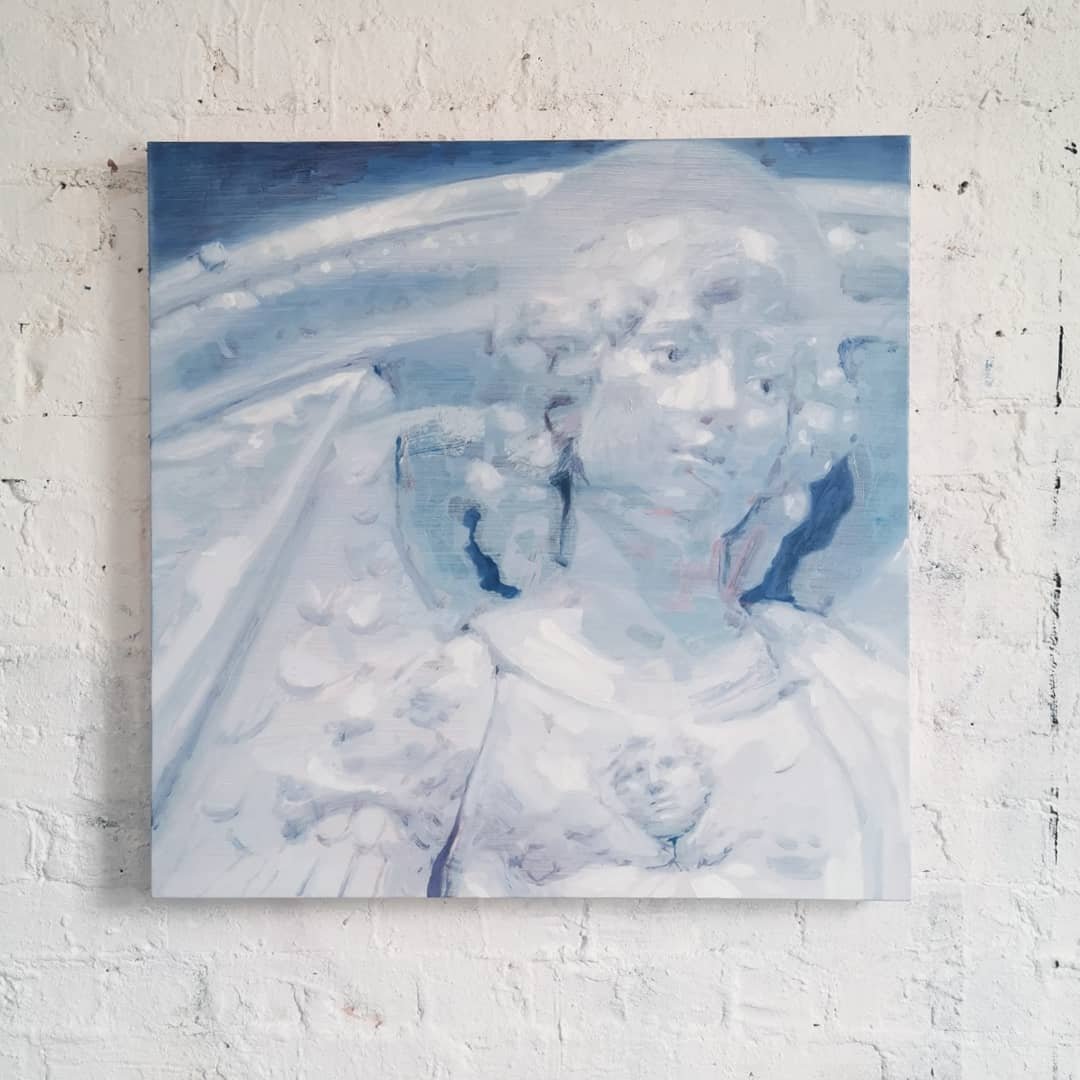 casper_white's tweet photo. Reposted from @arushagallery - studio shot of Saint Michael the Archangel by Casper White, 80 x 80cm oil on canvas, inspired Andrea della Robbia #archangel #casperwhite #oiloncanvas #contemporaryart #contemporarypainting #angel https://t.co/NBZz7n2uLS