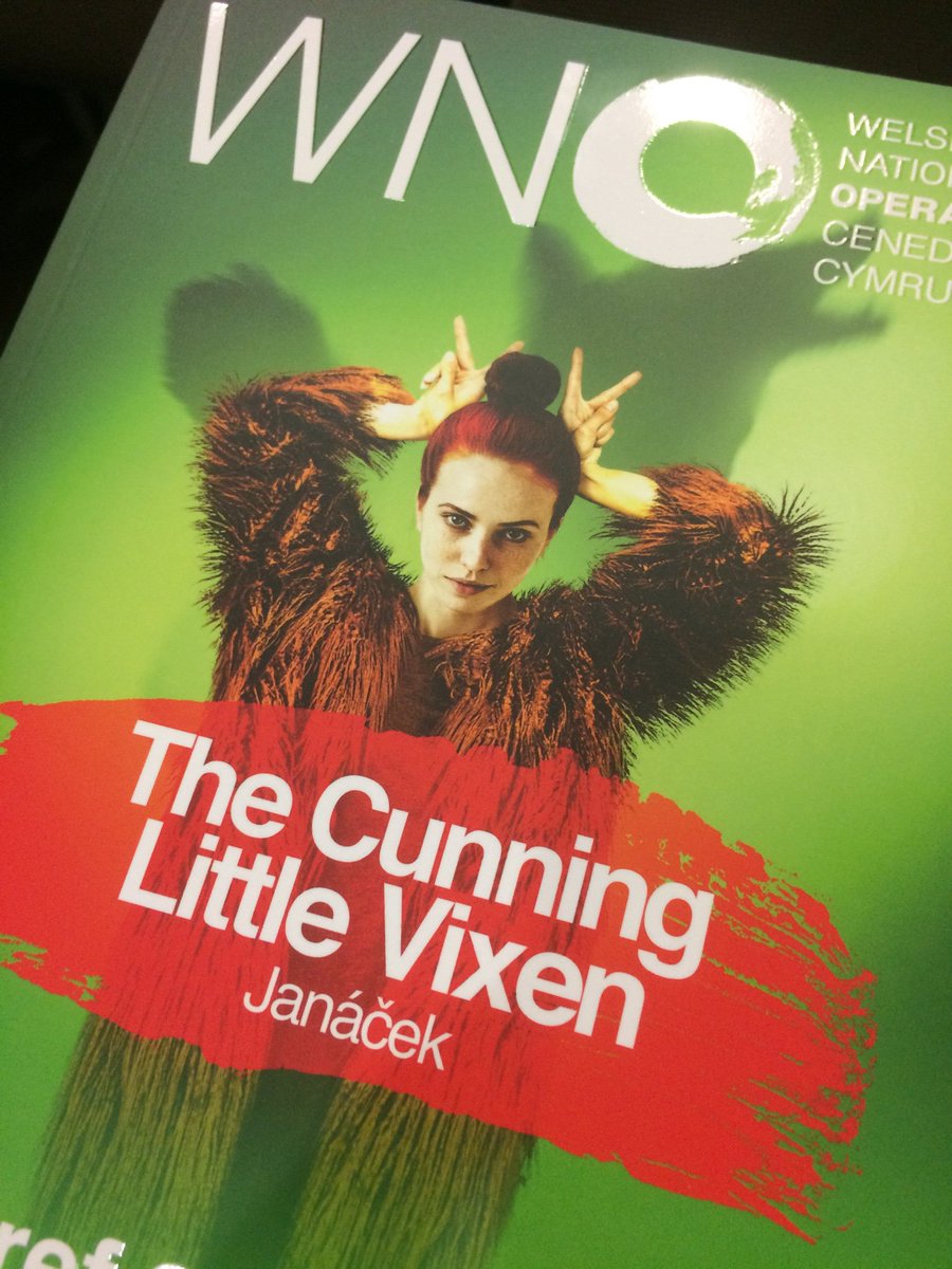 Tonight I get the pleasure of experiencing David Pountney’s exciting production of The Cunning Little Vixen with @WNOtweet      . Attended the very informative pre-performance talk hosted by <a href="/elinwynerfyl/">Elin Jones</a> .