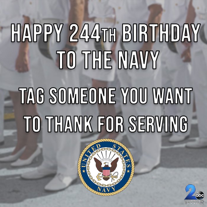 Happy 244th Birthday to the Navy. Thank you to everyone who has risked their lives to protect ours