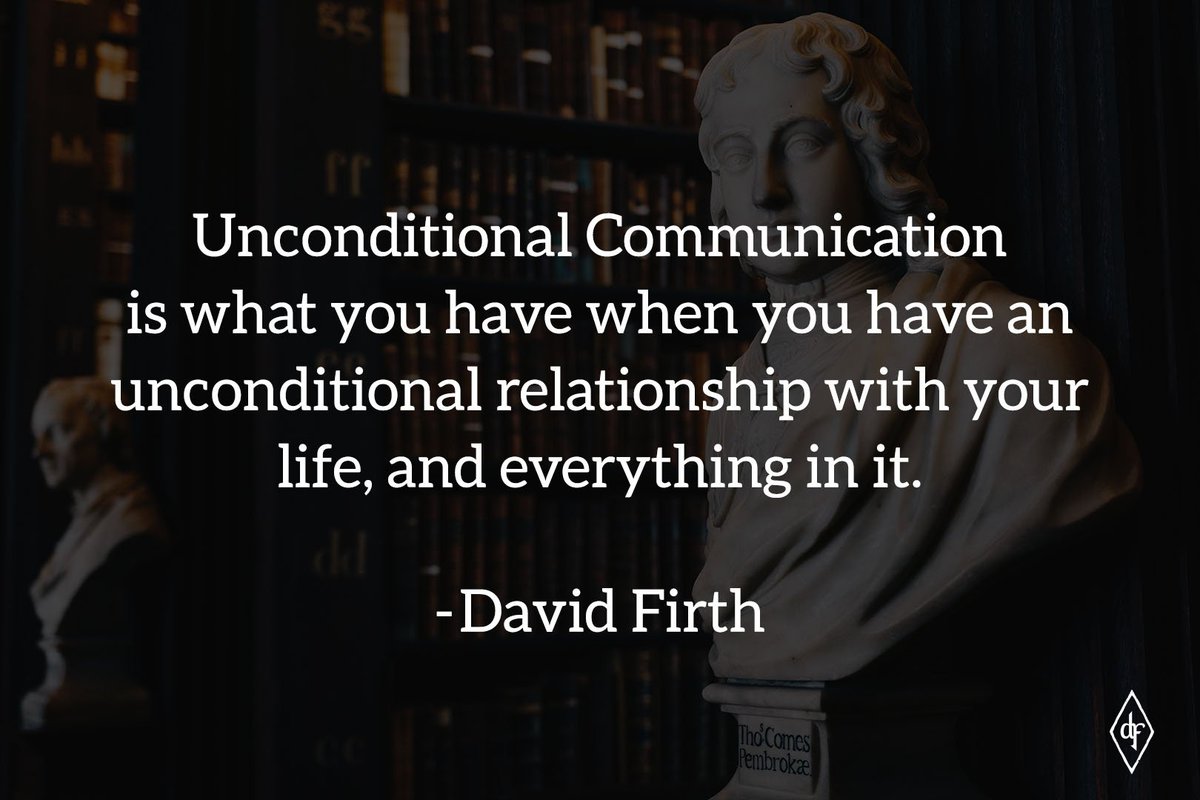 How do you nurture the relationships in your life? Learn more: davidfirth.com/unconditional-…
.
.
.
#communications #HumanResources #BusinessDevelopment #Leadership