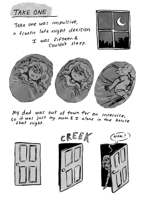 Here's a comic I made earlier this year that I never posted but figured I'd share since it's #NationalComingOutDay   Sometimes you've gotta come out 3 or 5 or 20 times to your mom and it's never really fun ?‍♀️ ? Here's take one, at fifteen. 