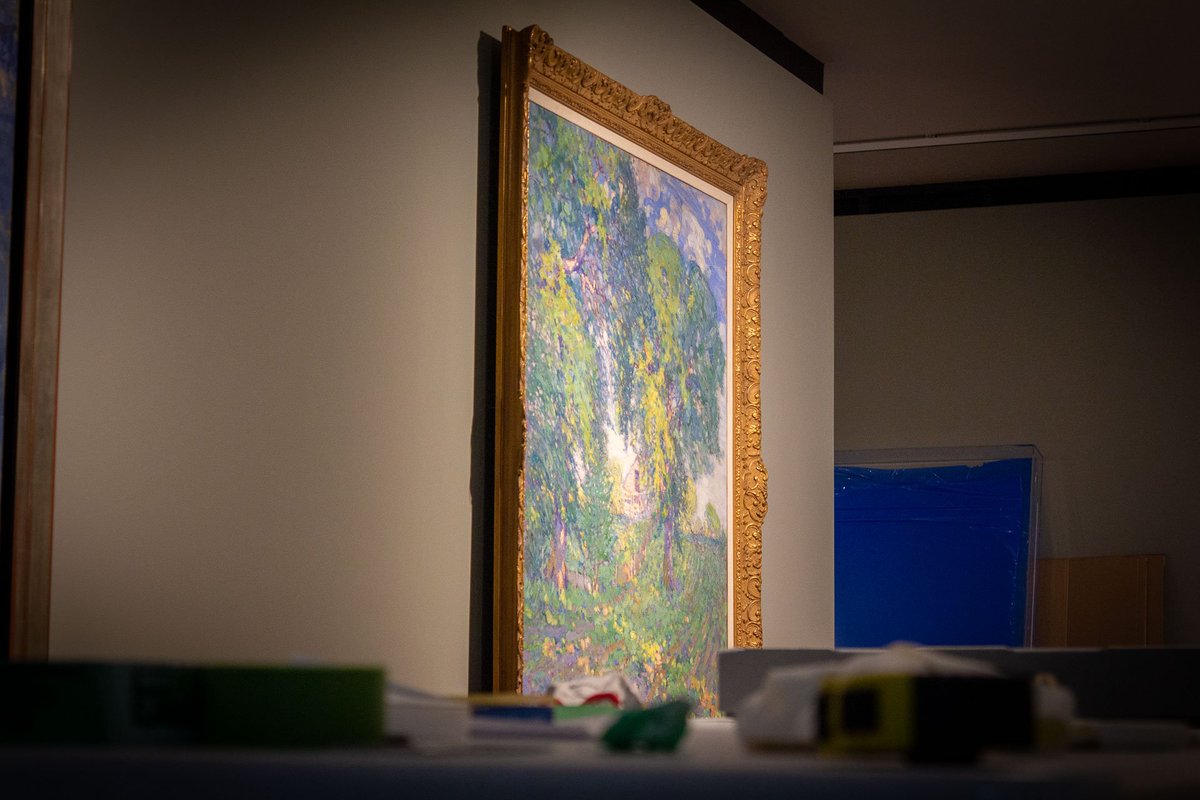 👀 Sneak peek of the upcoming exhibition that examines the accomplishments and legacy of the last member to join the #GroupofSeven. Into the Light: Lionel LeMoine FitzGerald opens tomorrow!