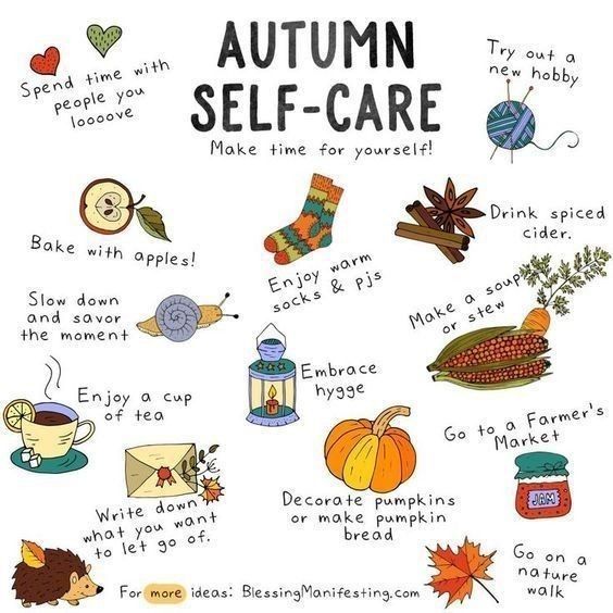 With this weather, it's a good time to slow down and make time to reconnect. #fall #selfcare