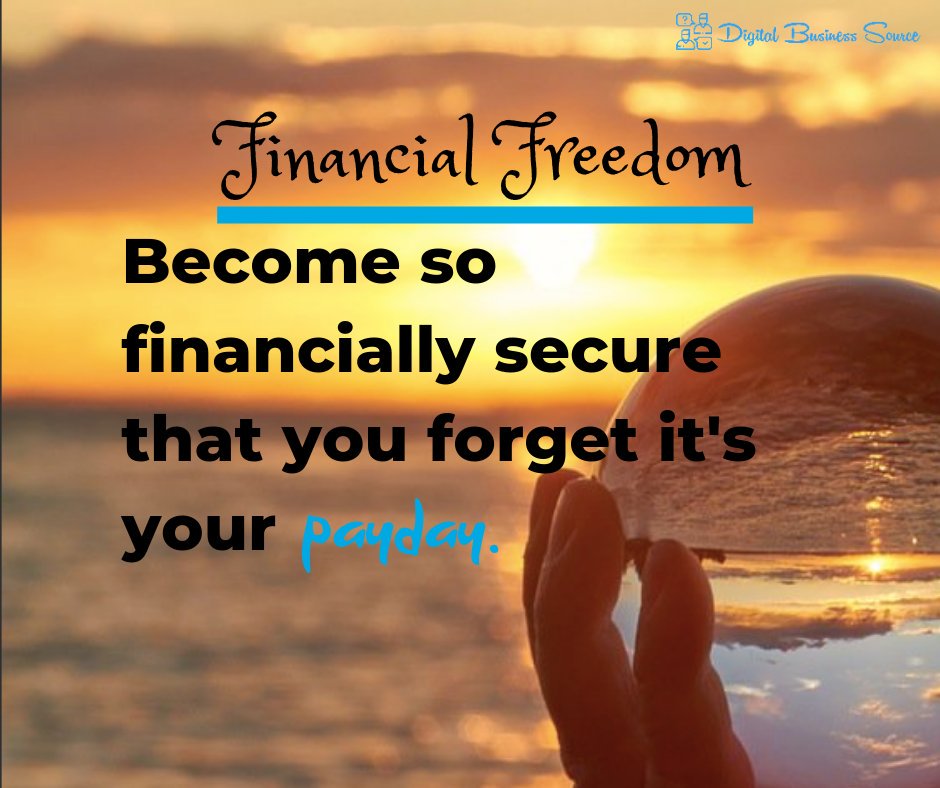 DigitalBusine20's tweet photo. What is financial freedom?

Become so financially secure that you forget it's your payday.

No more waiting for the day you get your salary after slogging for the whole month. 

Go, get a life with your own digital services website. https://t.co/QtteMDATD4