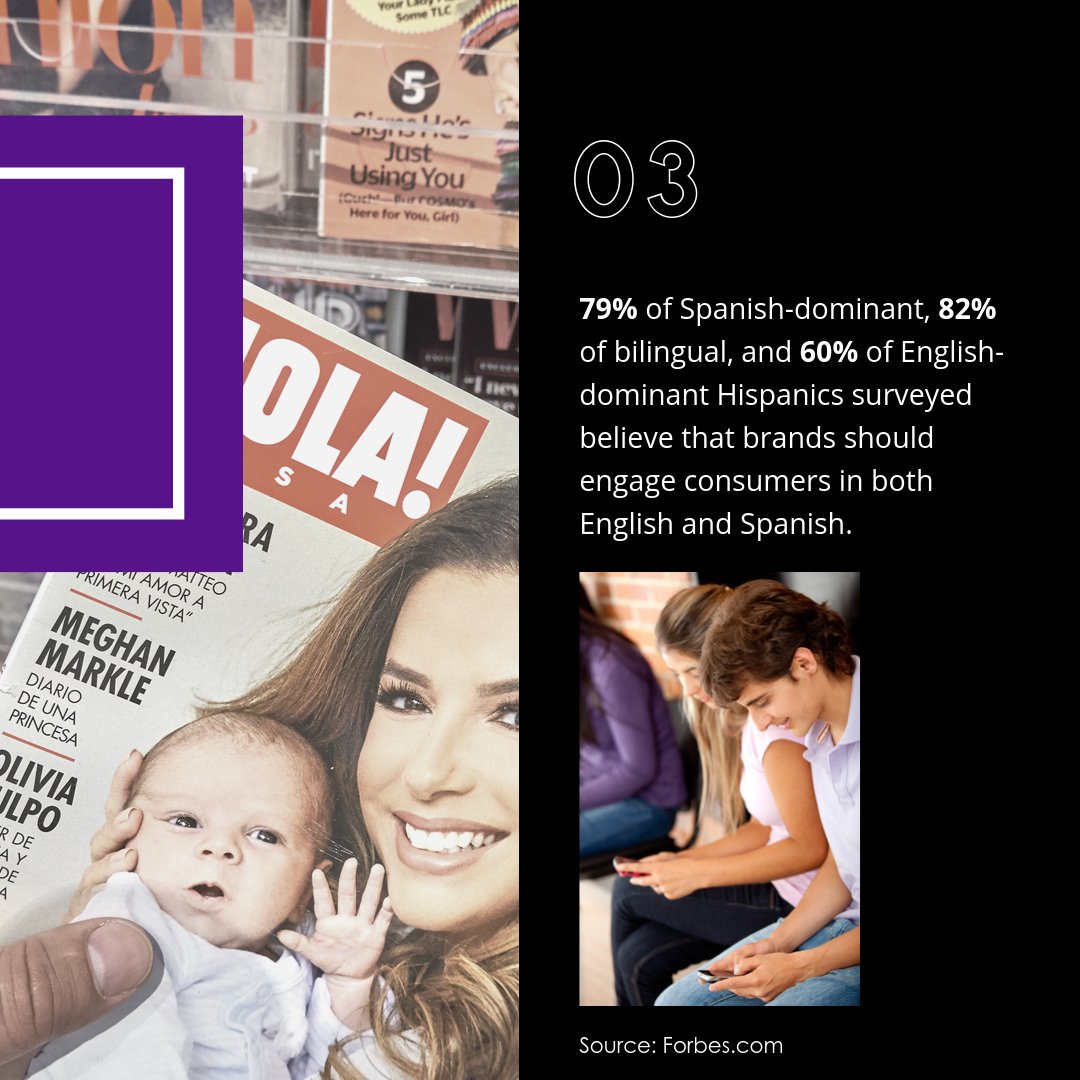 OMNICOMMANDER1's tweet photo. If you haven't already considered bilingual marketing, here are a few reasons why you should #TranslateEverything!
Learn more on the #OMNIBLOG:
https://t.co/iPFJxLPdGO
#Spanish #Hispanic #Latinx #BilingualMarketing #webdesign #creditunions #OMNICOMMANDER #ControlEverything https://t.co/DUQv4rvxc5