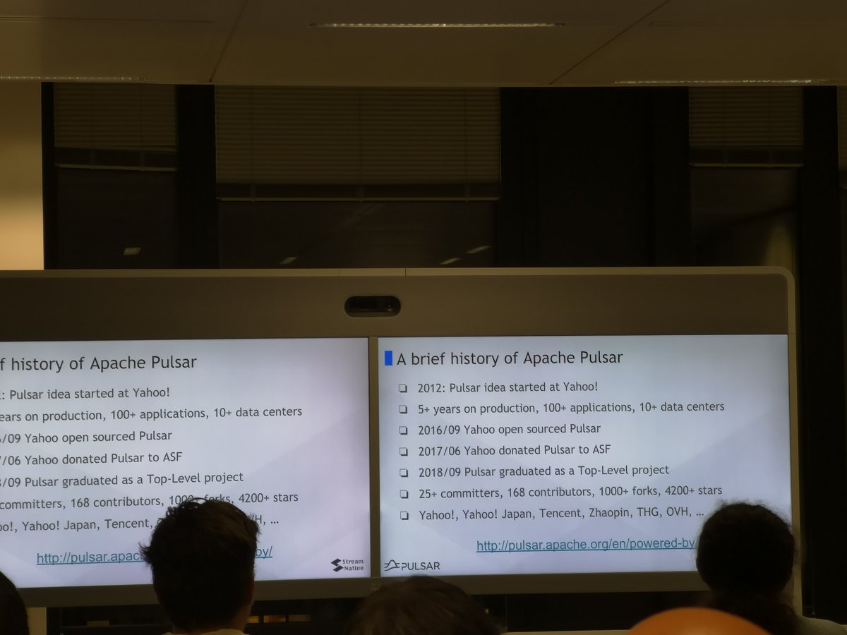 joellecorre's tweet photo. Petite histoire de la vie d'#ApachePulsar #HUGfr #ovh https://t.co/5QuU14t8Ms