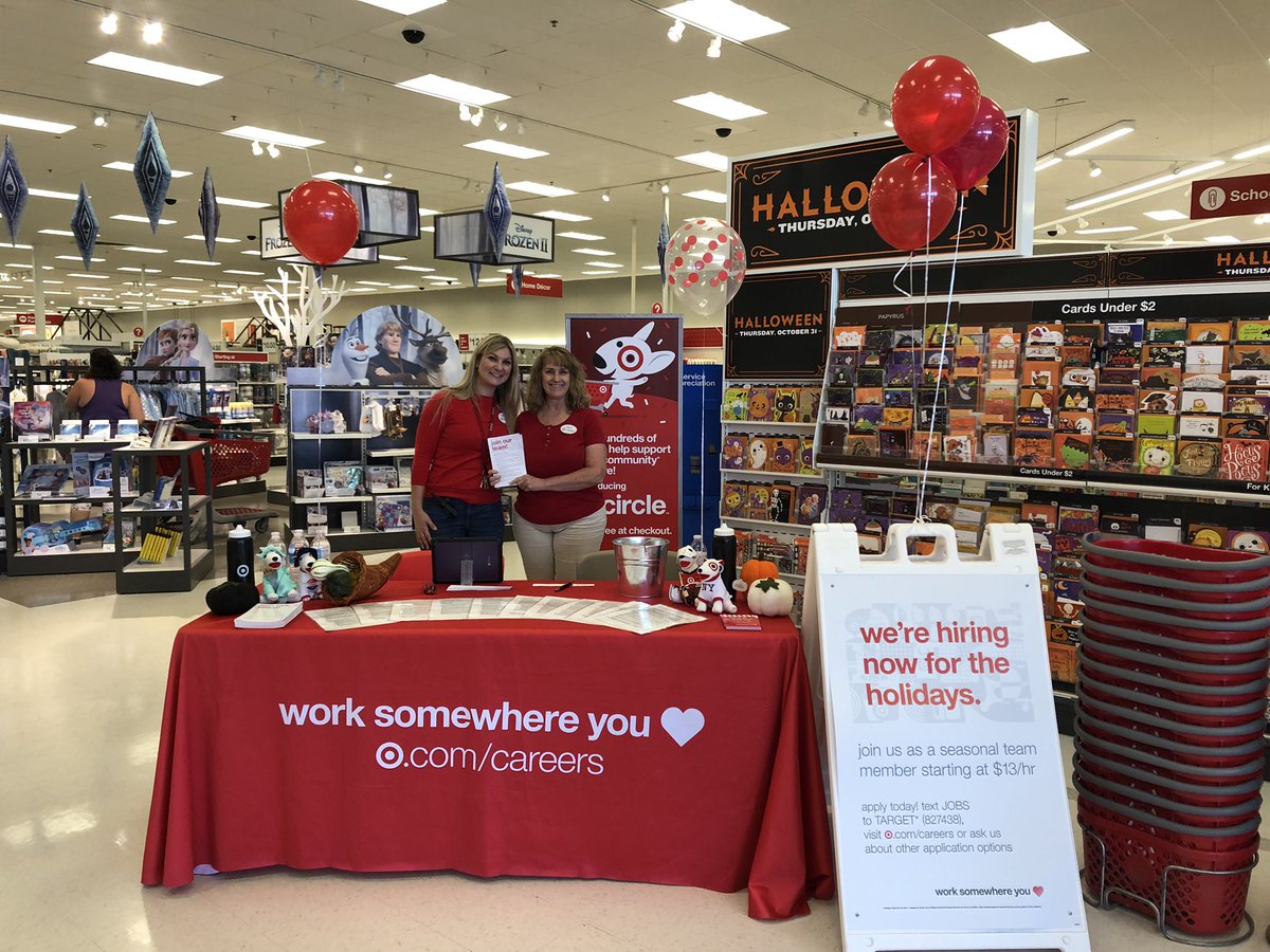 wmwwheels's tweet photo. Seeing the magic of Disney in person @ the Leesburg Target was almost as exciting as bringing jobs to our communities!  1 week in to the Disney set &amp; guests love it! Day 1 of National Hiring Event &amp; guests love that too! Keep up the great work, woohoo! 🙌🏻 #WorkSomewhereYou❤️🎯 https://t.co/GKyi9zRUsk