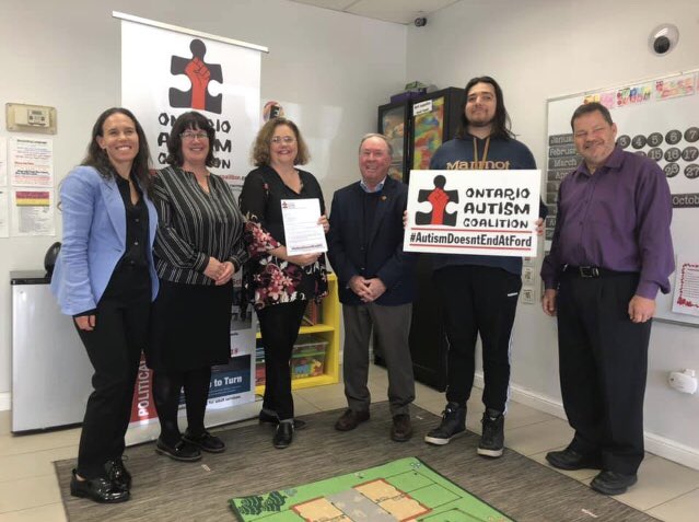 OntAutism's tweet photo. Thanks to @SenatorMunson for joining us today along with @ASDalliance @FarberJill and @MEEKSVS as we released a joint letter today calling on @JustinTrudeau to support a #NationalAutismStrategy It’s not too late! https://t.co/l5mgD23qJ8