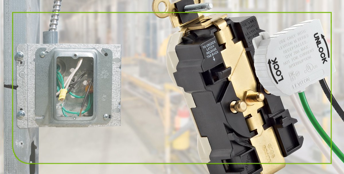Leviton's tweet image. Technology is always changing. Ensure your new construction site can respond fast to changes in technology with Lev-Lok, allowing for 5x faster device swap outs than traditional wiring. Learn more: bit.ly/2n1Lopx #PerformanceMatters #TheFutureIsOn #ModularWiring