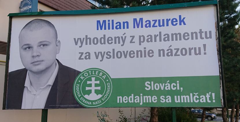 Ľúto je mne, že Mazureka sme vyhodili, ale mal strašne malý penis a to robilo problémy na WC, lebo sa všetci tak smiali, že sa celí ocikali a upratovačka ošťané pisoári odmietala upratovať. A aj sme smrdeli v sále potom. Žiadam Kotlebu o väčších kokotov do Národnej rady!