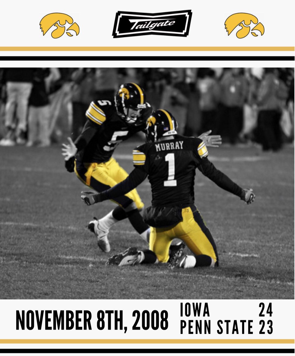 TailgateIowa's tweet photo. Don’t forget! In store tomorrow 11am-12pm, come meet Daniel Murray and Ryan Donahue from the 2008 Iowa vs Penn State game! They will be signing autographs and answering questions. See you there! https://t.co/SKNEbme2lw
