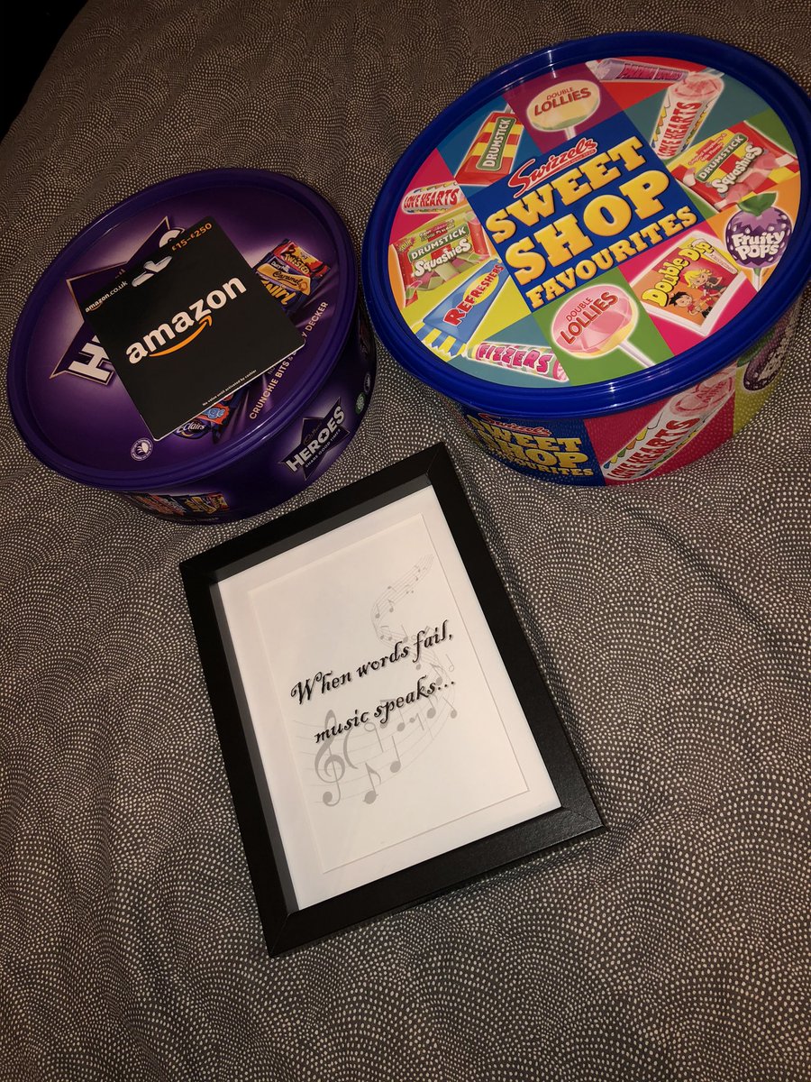 CVHSTechTeam's tweet photo. Massive thank you to the cast and team of High School Musical for our gifts! We have the best School Show team ever! #HSM #Sweets #SadItsOver #CVHSTechTeam #CVHSProductionTeam #TeamCVHS @CVHS_English @music_cvhs https://t.co/v5TZfYBuMS