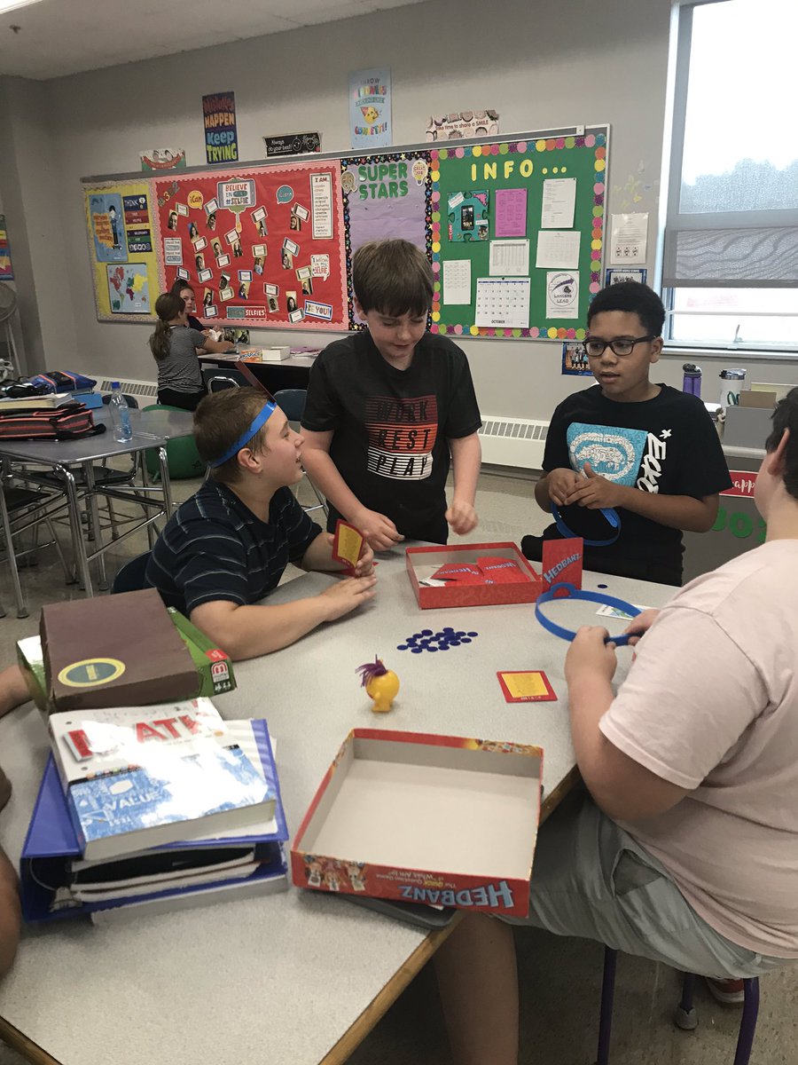 Fun game Friday in ICE today. These hard-working 6th graders needed a break and are having fun while practicing their language skills at the same time 😊